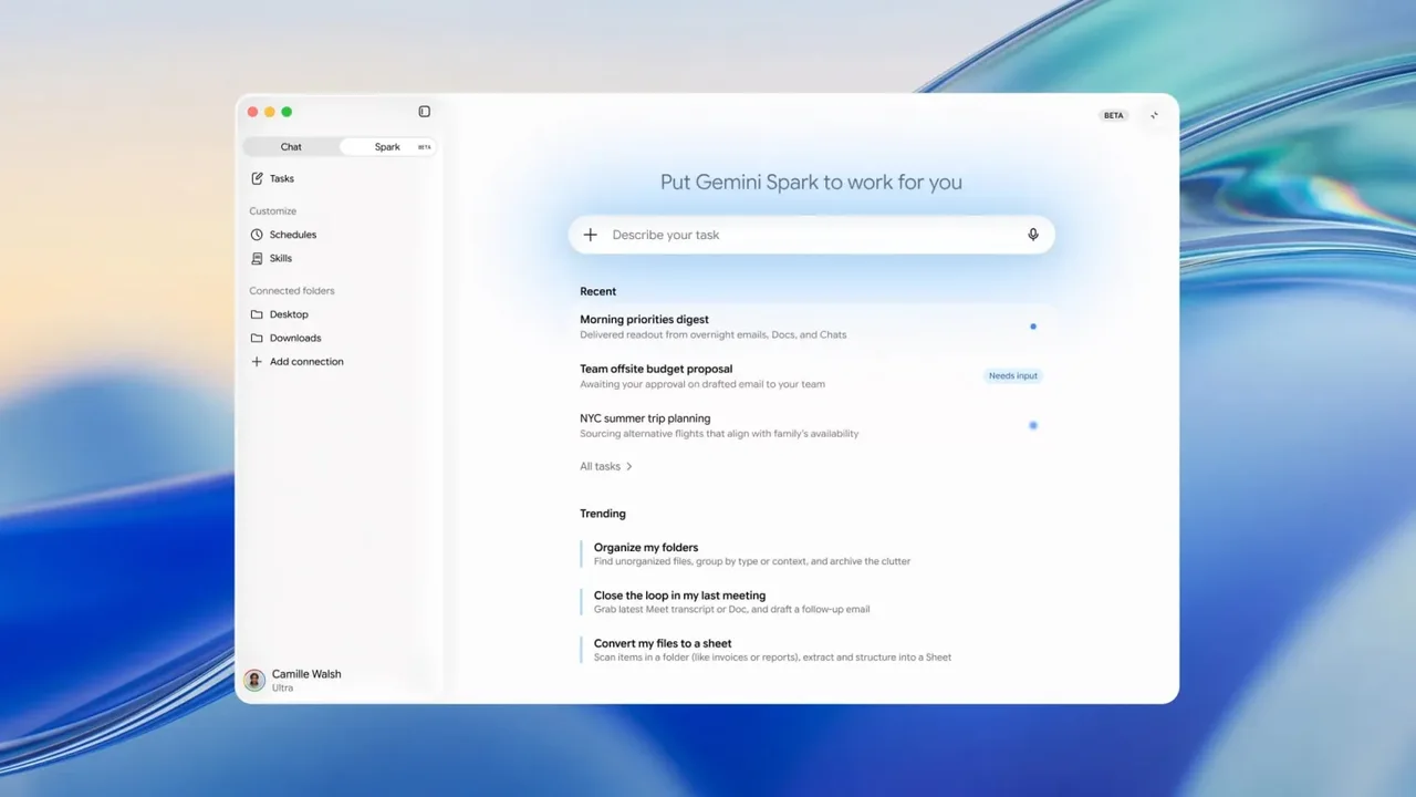Gemini Spark için Workspace Odaklı yeni Özellikler Geldi
