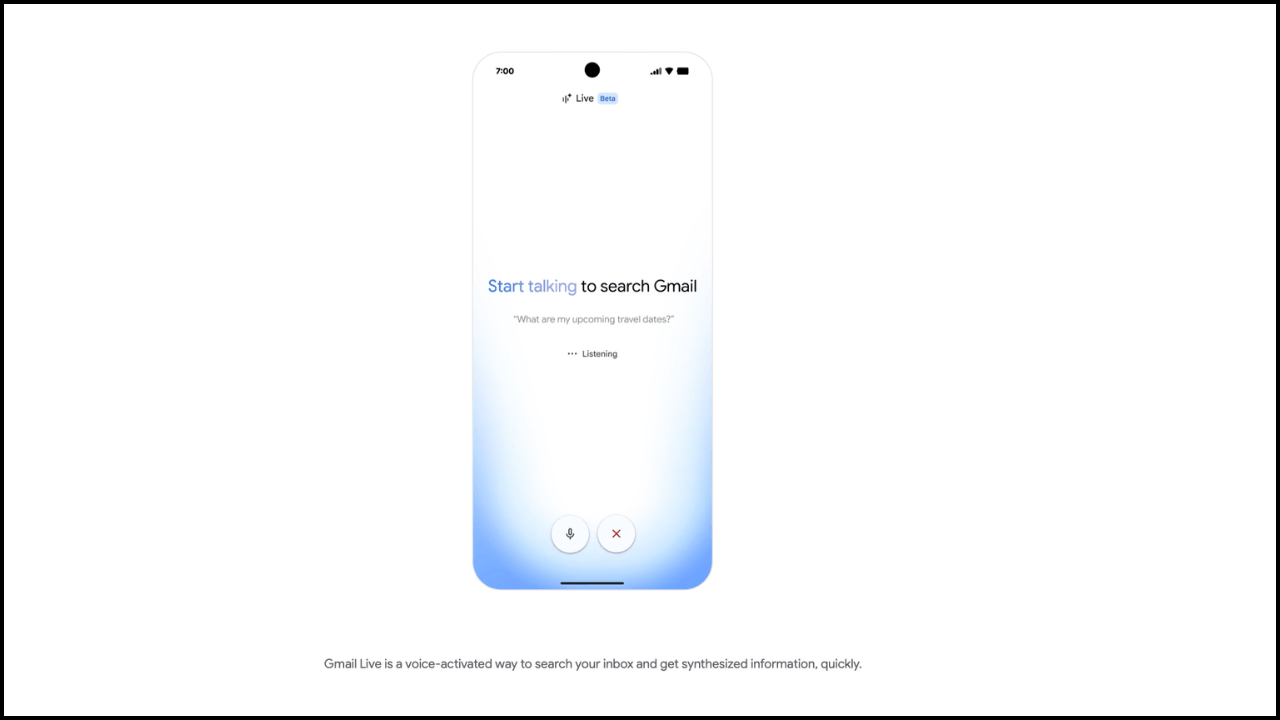 Google, gelen kutusu için yeni sesli arama aracı Gmail Live'ı test etmeye başladı