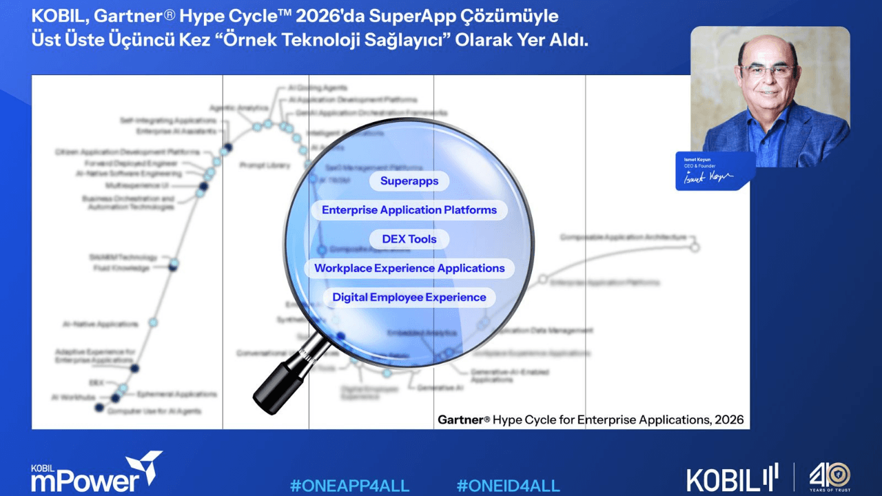 KOBIL, Gartner® Hype Cycle™ 2026'da ‘SuperApp’ Çözümüyle Üçüncü Kez ‘Örnek Teknoloji Sağlayıcı’ Olarak Gösterildi [Sponsorlu İçerik]