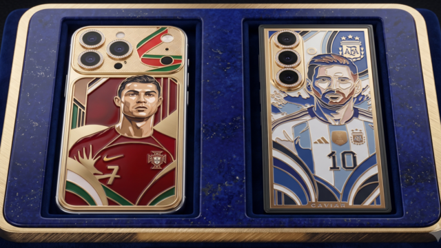 Messi ve Ronaldo Tasarımlı Altın Telefonlar Duyuruldu