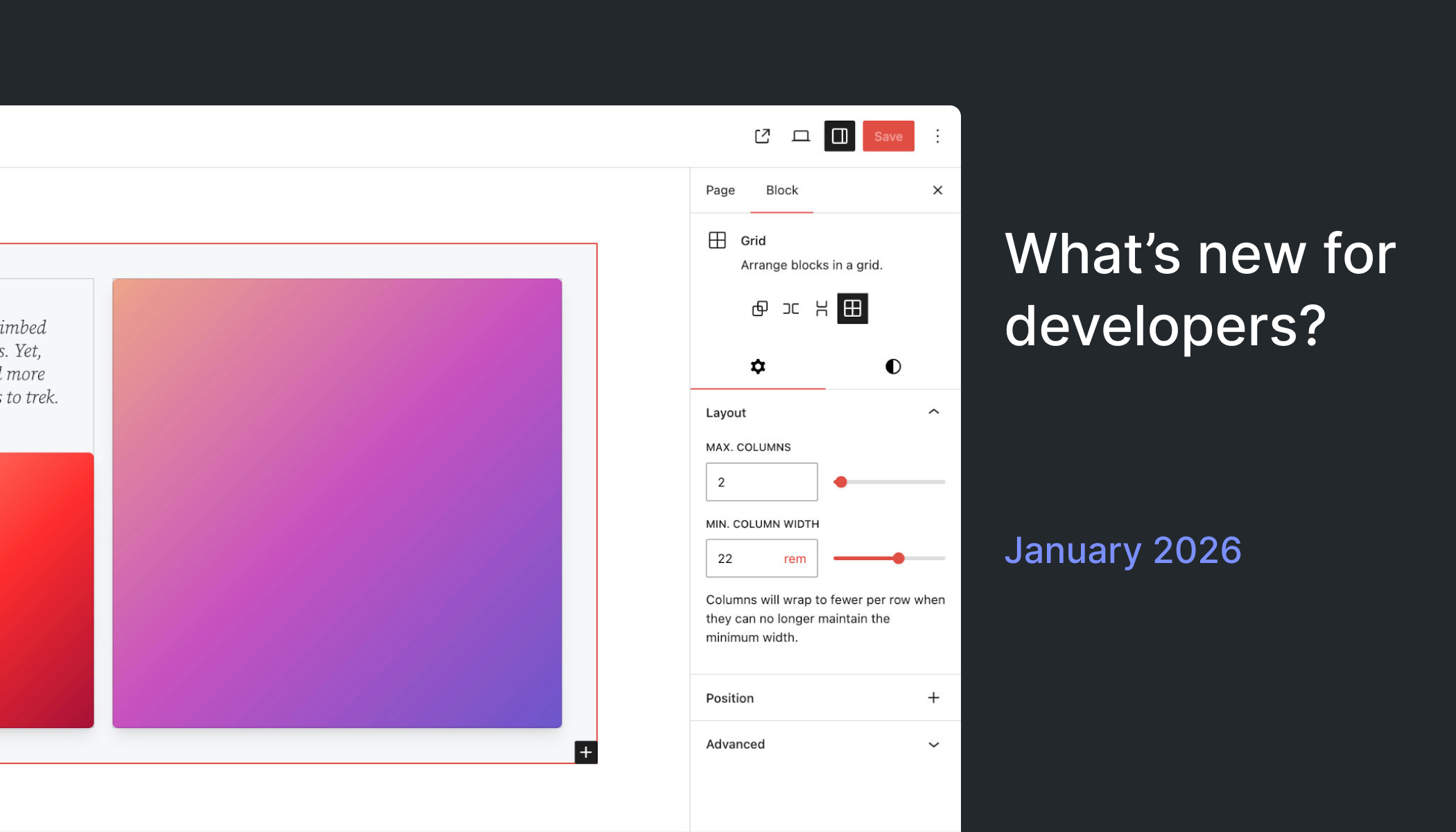 What’s new for developers? (January 2026)